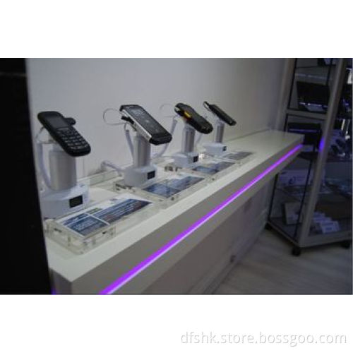 burglar alarm security display stand for universal mobile phone with counting&charging function